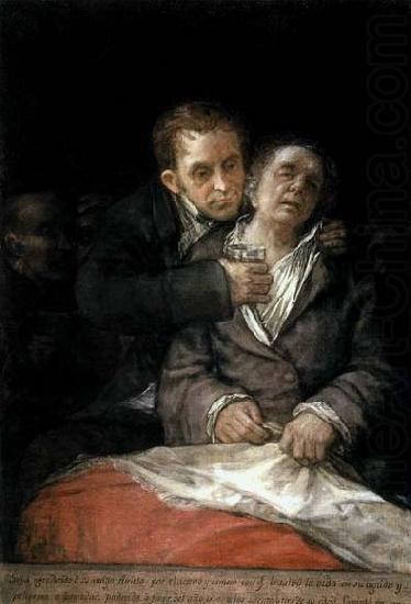 Francisco de goya y Lucientes Self-Portrait with Doctor Arrieta china oil painting image